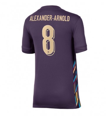 England Alexander-Arnold #8 Replika Udebanetrøje Dame EM 2024 Kortærmet